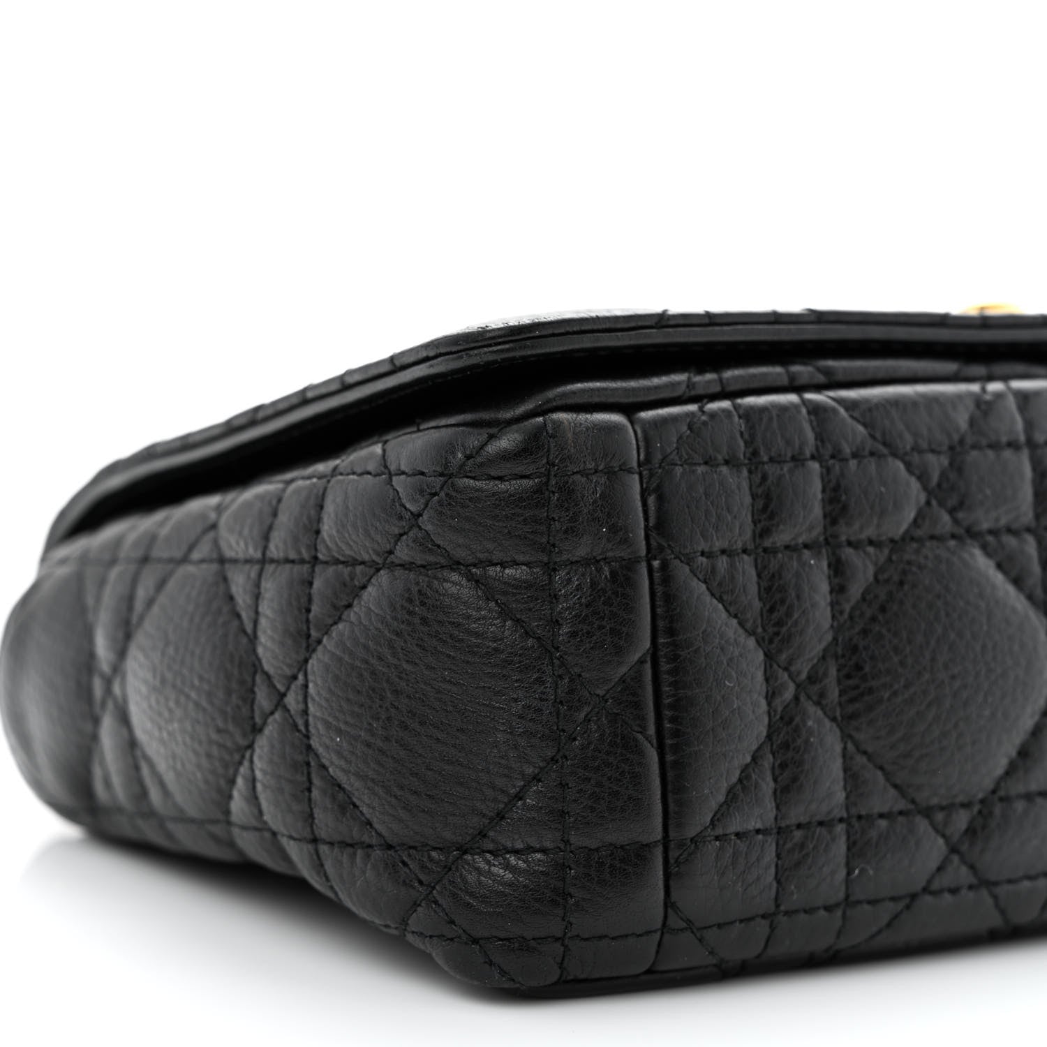 Christian Dior Calfskin Cannage Small Caro Bag Black 9 of 10