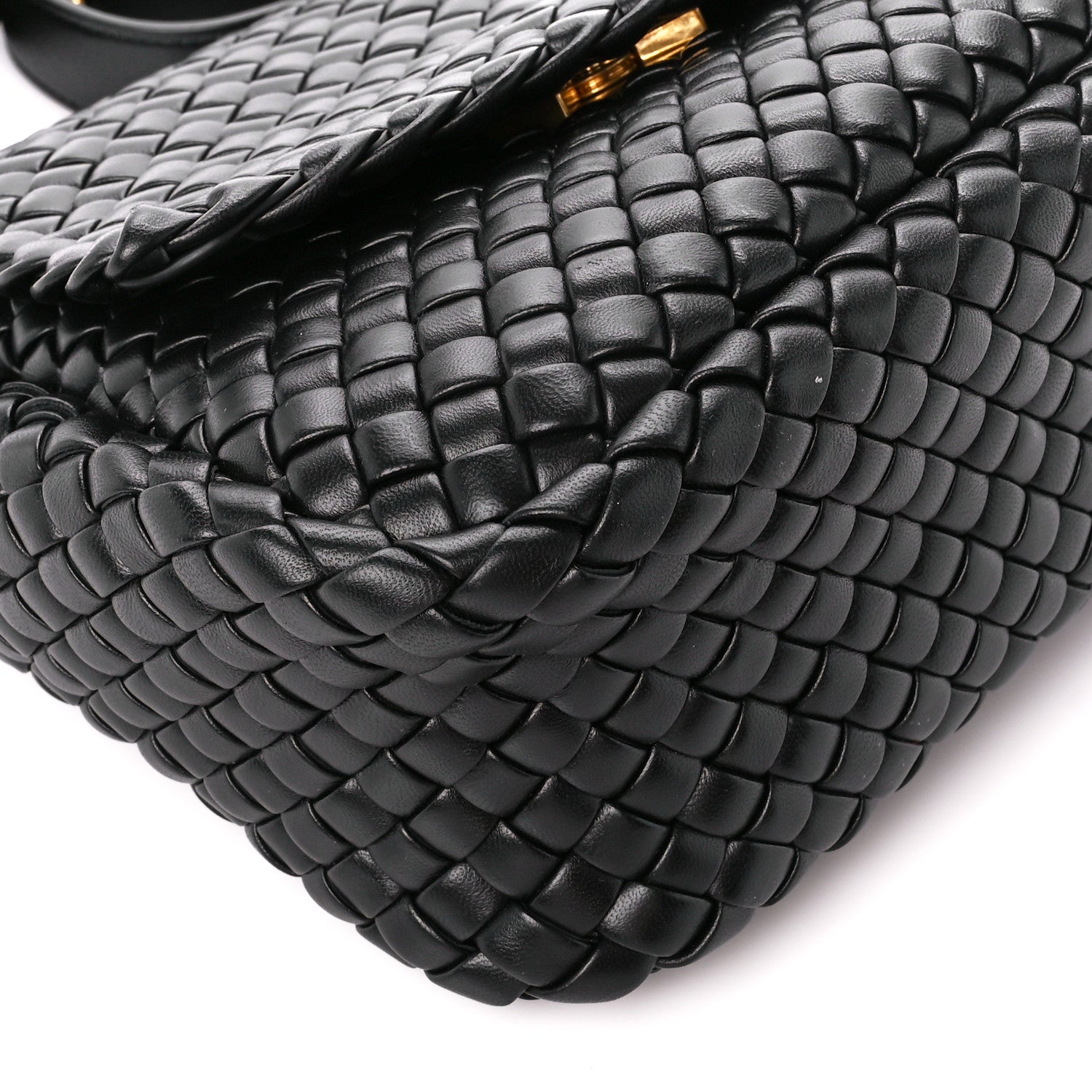Bottega Veneta Nappa Intrecciato Small Cobble Shoulder Bag Black 13 of 14