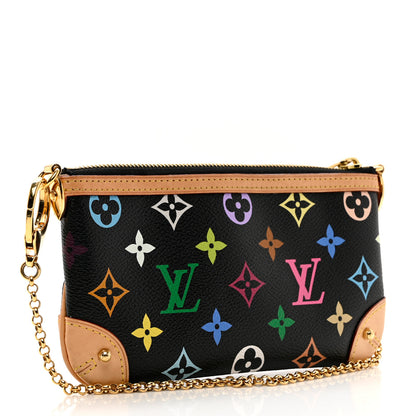 Louis Vuitton Monogram Multicolor Pochette Milla MM Black 2 of 7