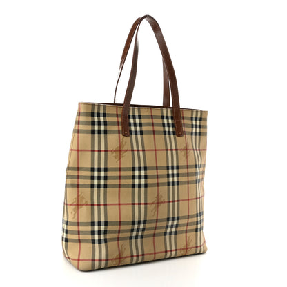 Burberry Haymarket Check Tote Brown 3 of 11