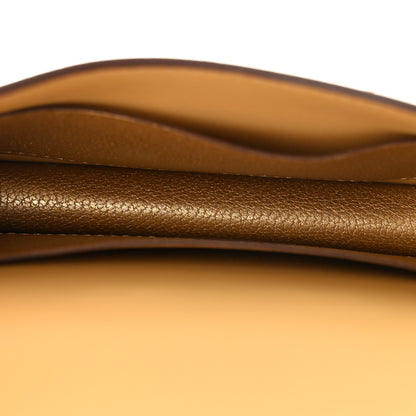 Hermes Metallic Chevre Chamkilight Constance Slim Wallet Dore 7 of 10