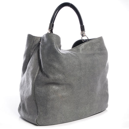 Saint Laurent Stingray Embossed Large Roady Silver 3 of 7