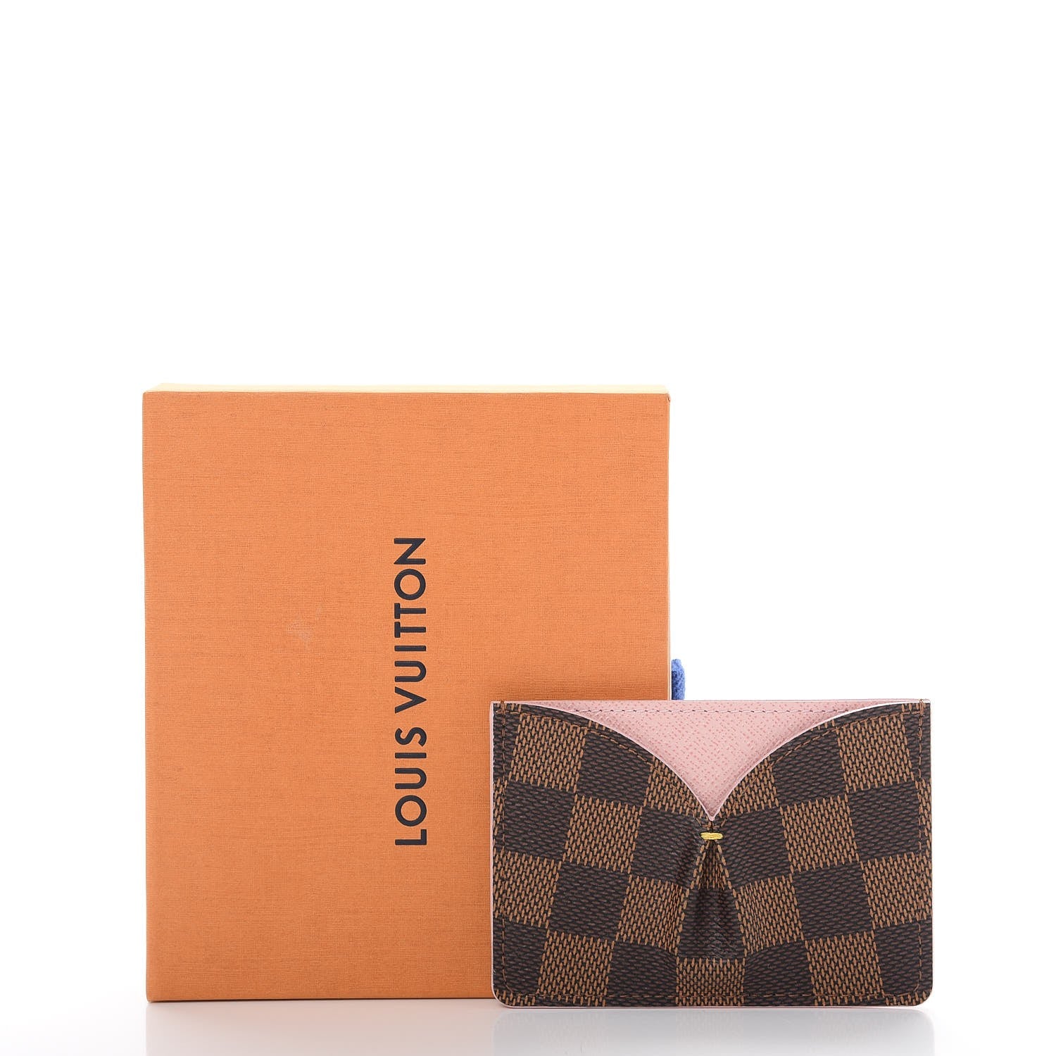Louis Vuitton Damier Ebene Caissa Card Holder Rose Ballerine 8 of 8