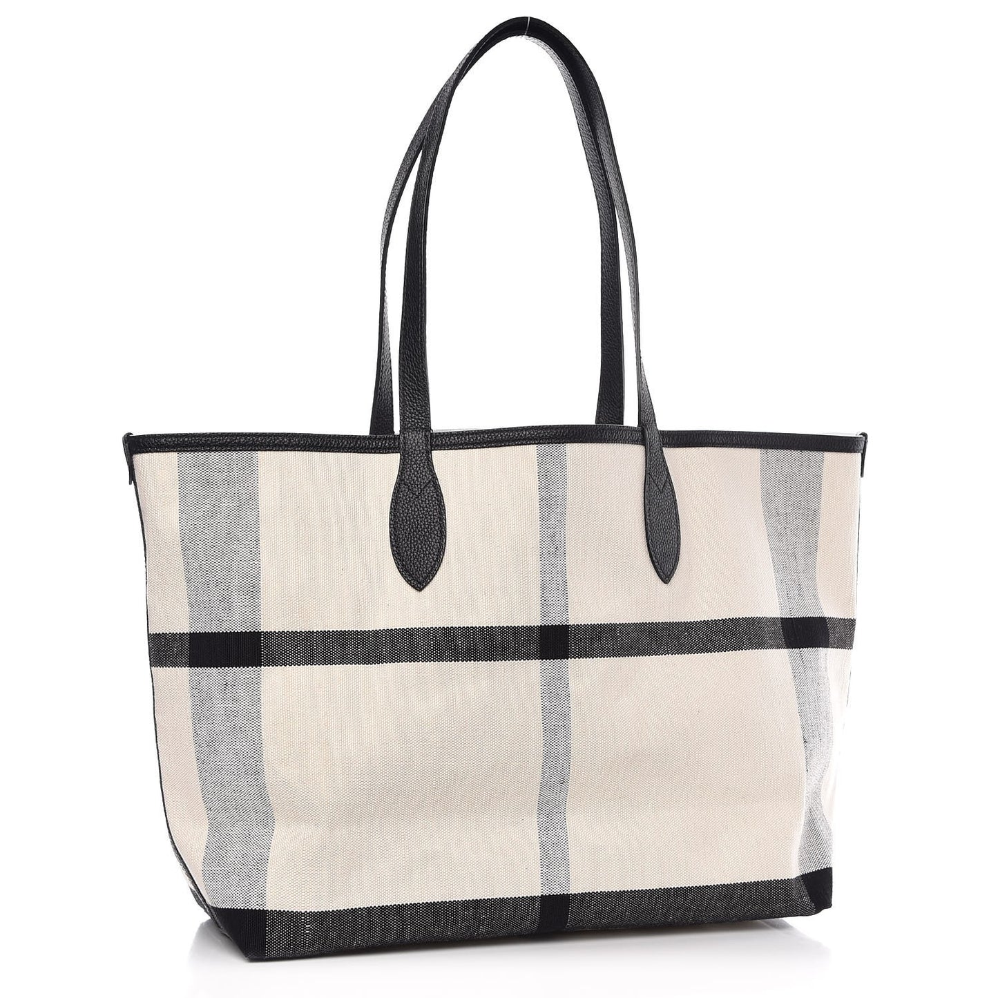 Coated Canvas Medium Reversible Doodle Tote White Black Pink