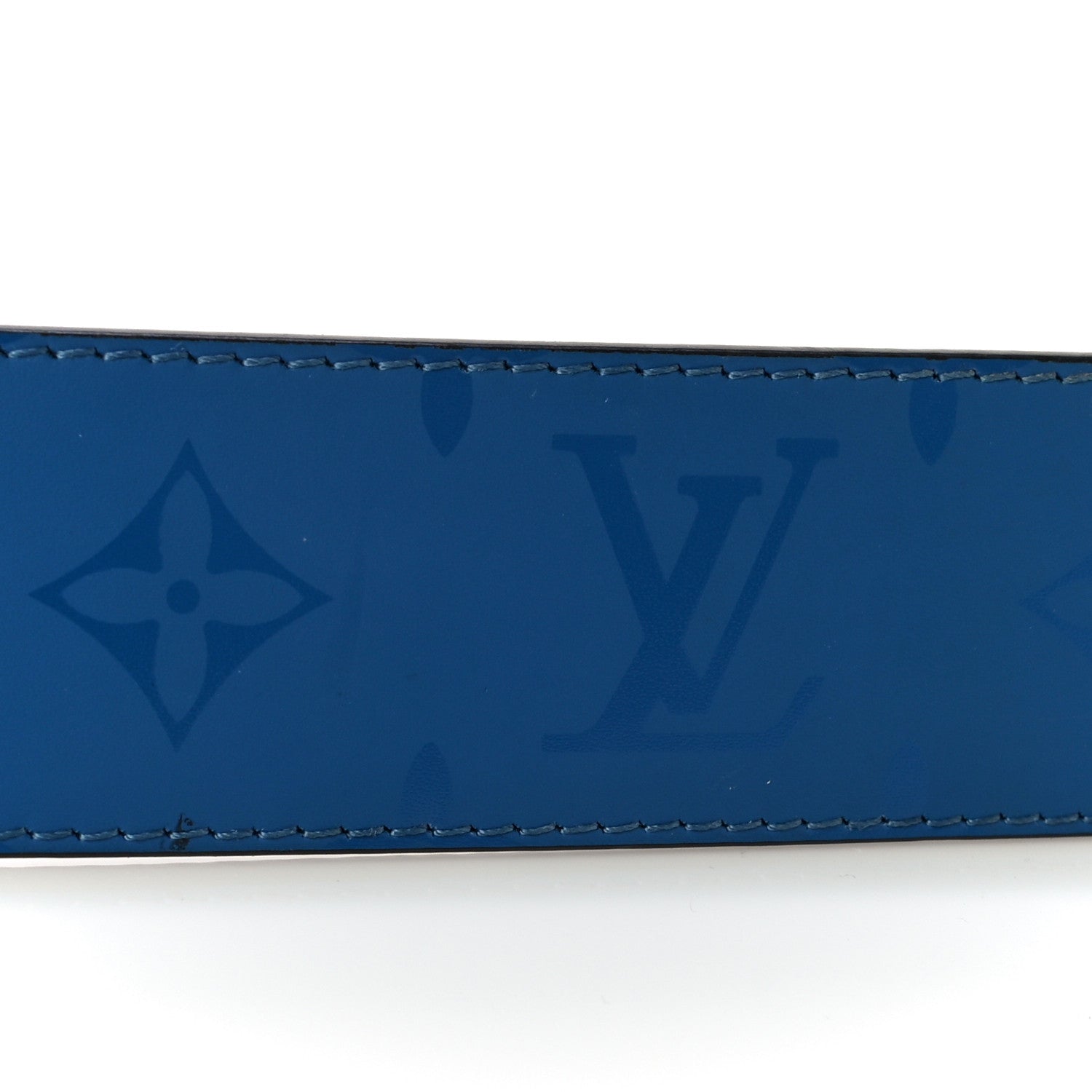 Louis Vuitton Calfskin Monogram 40mm LV Initiales Reversible Belt 95 38 Blue 11 of 11