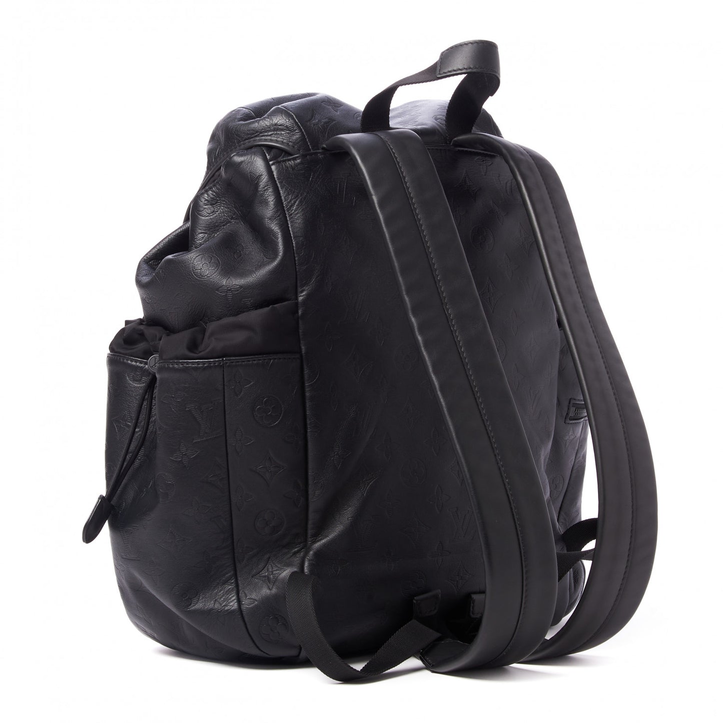 Calfskin Monogram Shadow Discovery Backpack Black