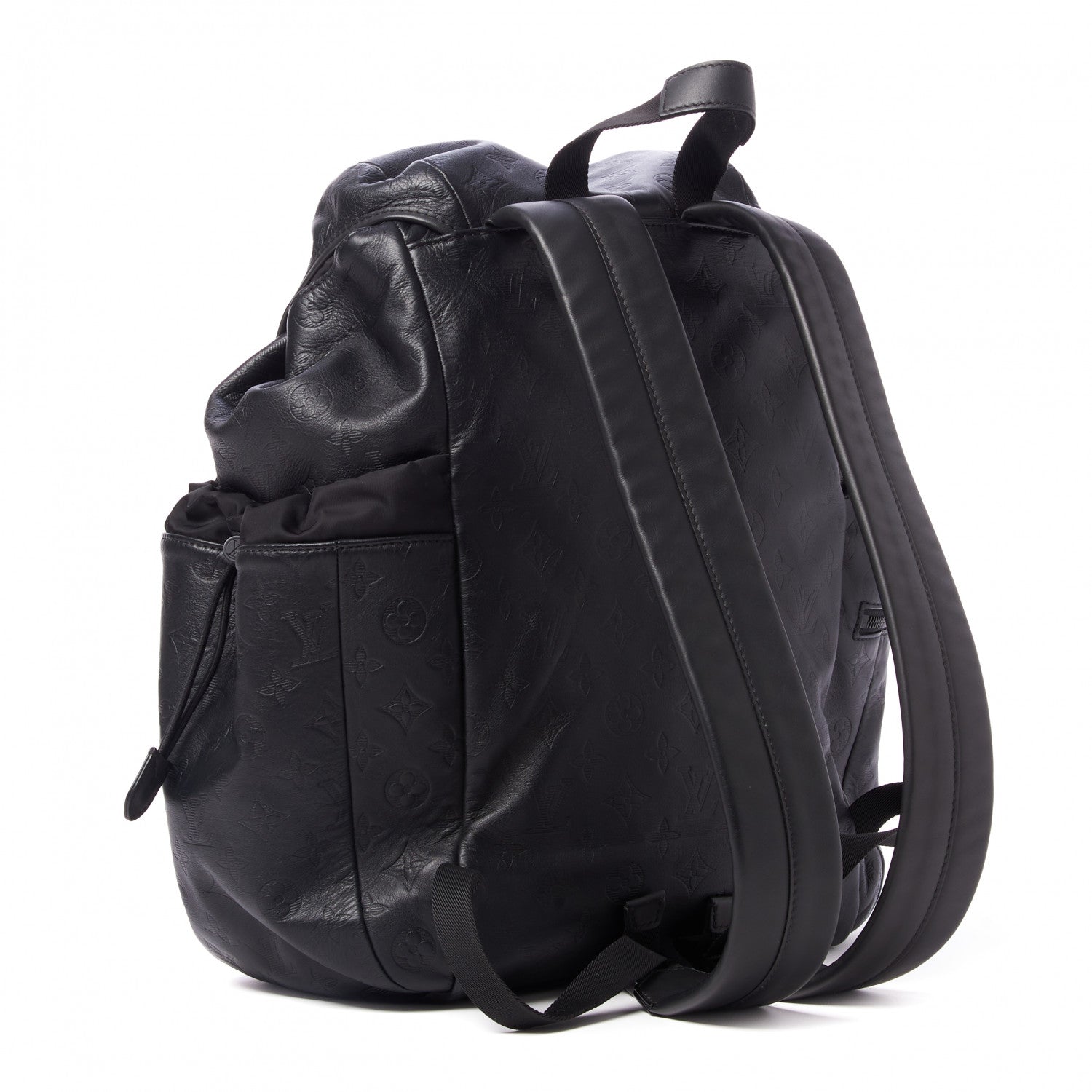 Louis Vuitton Calfskin Monogram Shadow Discovery Backpack Black 3 of 10