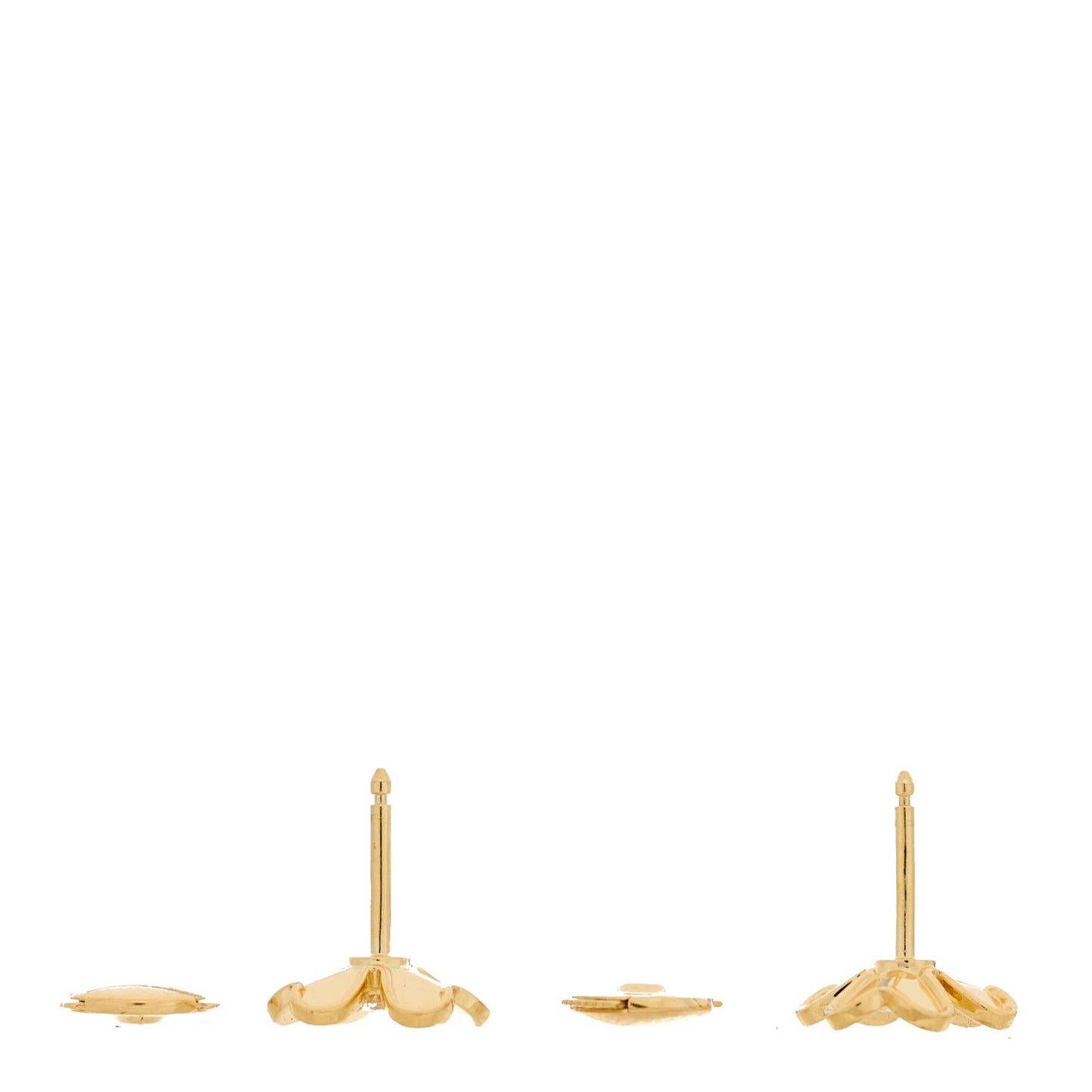 18K Yellow Gold Diamond Mini Frivole Earrings