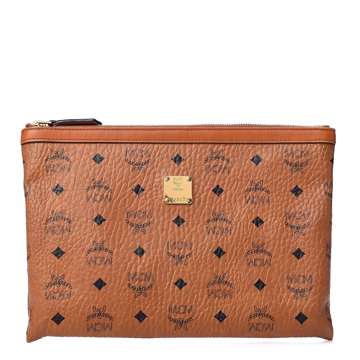MCM Visetos Mini Pouch Cognac 1 of 14