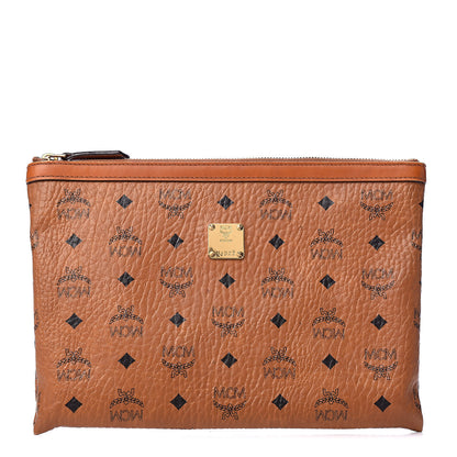 MCM Visetos Mini Pouch Cognac 1 of 14
