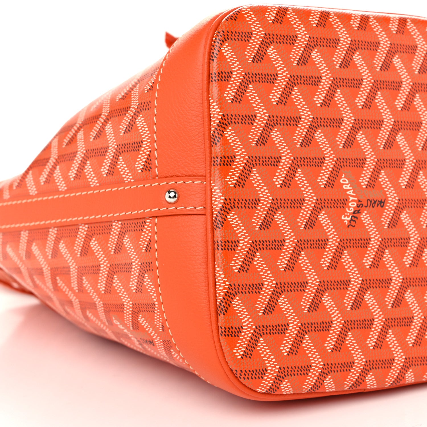 Goyard Goyardine Petit Flot Bucket Bag PM Orange 9 of 10