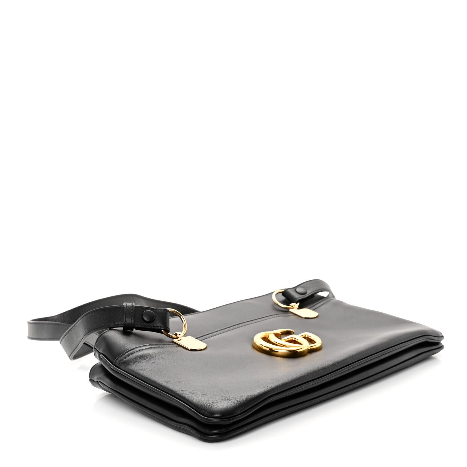Gucci Vitello Palmellato Lux Large Arli Top Handle Bag Black 4 of 10