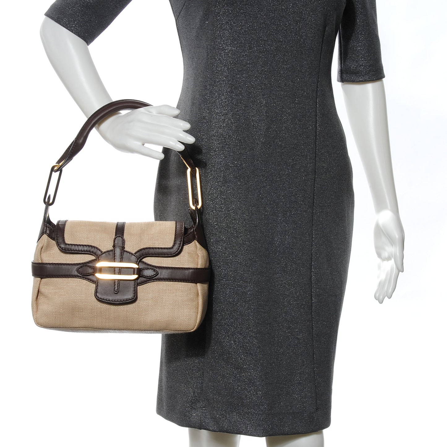 Natural Straw and Leather Torquay Chocolate
