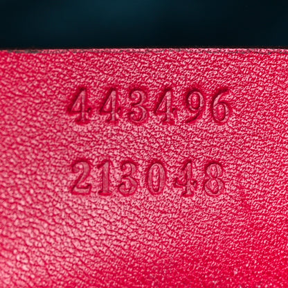 Gucci Velvet Matelasse Medium GG Marmont Shoulder Bag Hibiscus Red 7 of 10