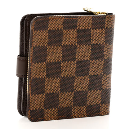 Louis Vuitton Damier Ebene Zippe Zipped Compact Wallet 3 of 8
