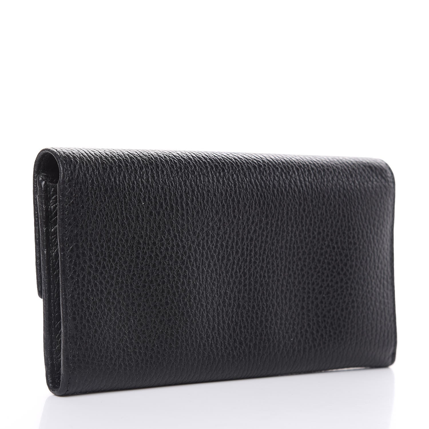 Gucci Dollar Calfskin Swing Continental Wallet Black 3 of 10