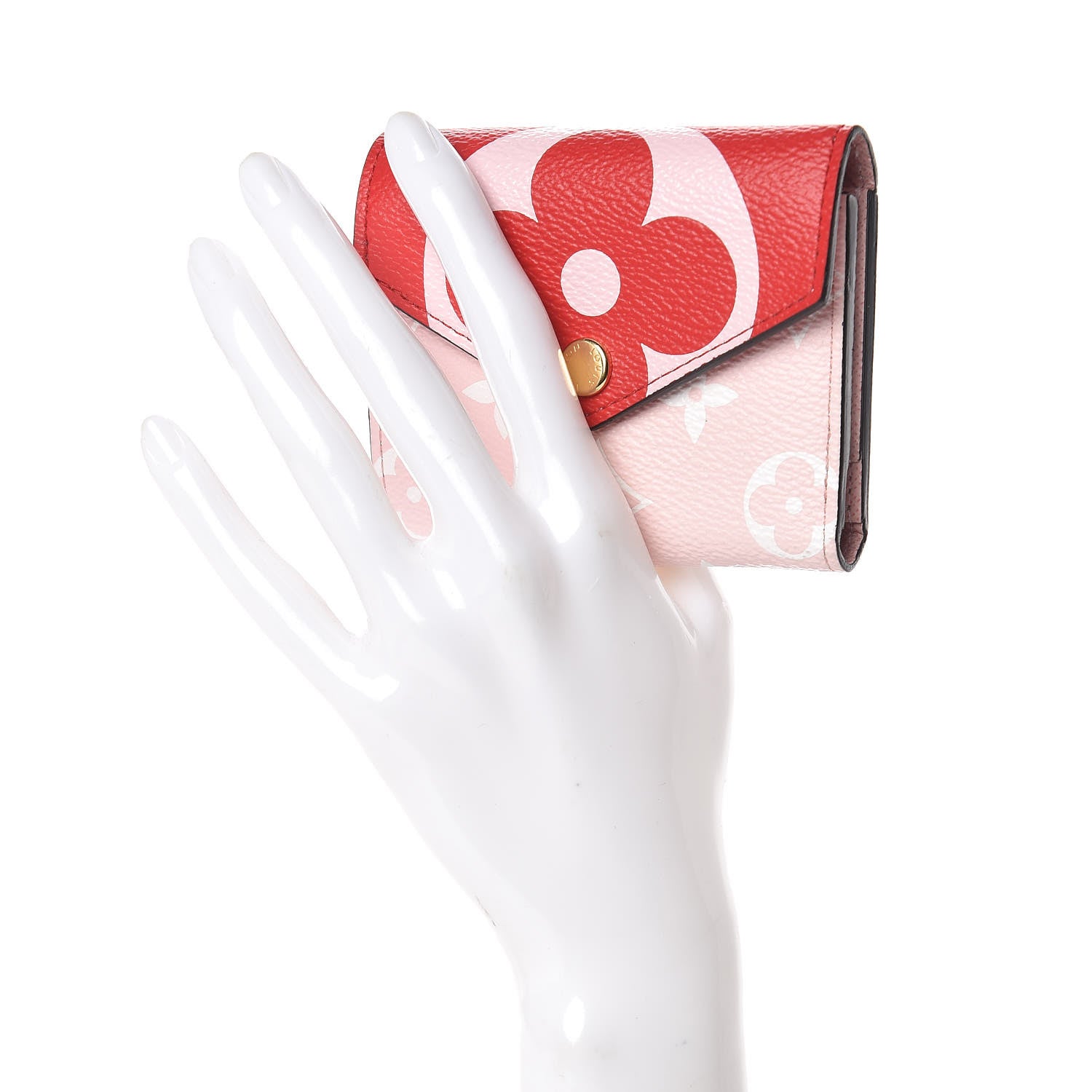 Louis Vuitton Monogram Giant Zoe Wallet Rouge Rose 2 of 8