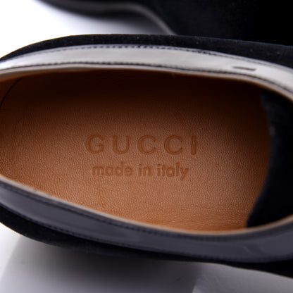 Gucci Velvet Mens Réveille L'Amour Loafers 8 Black 7 of 15