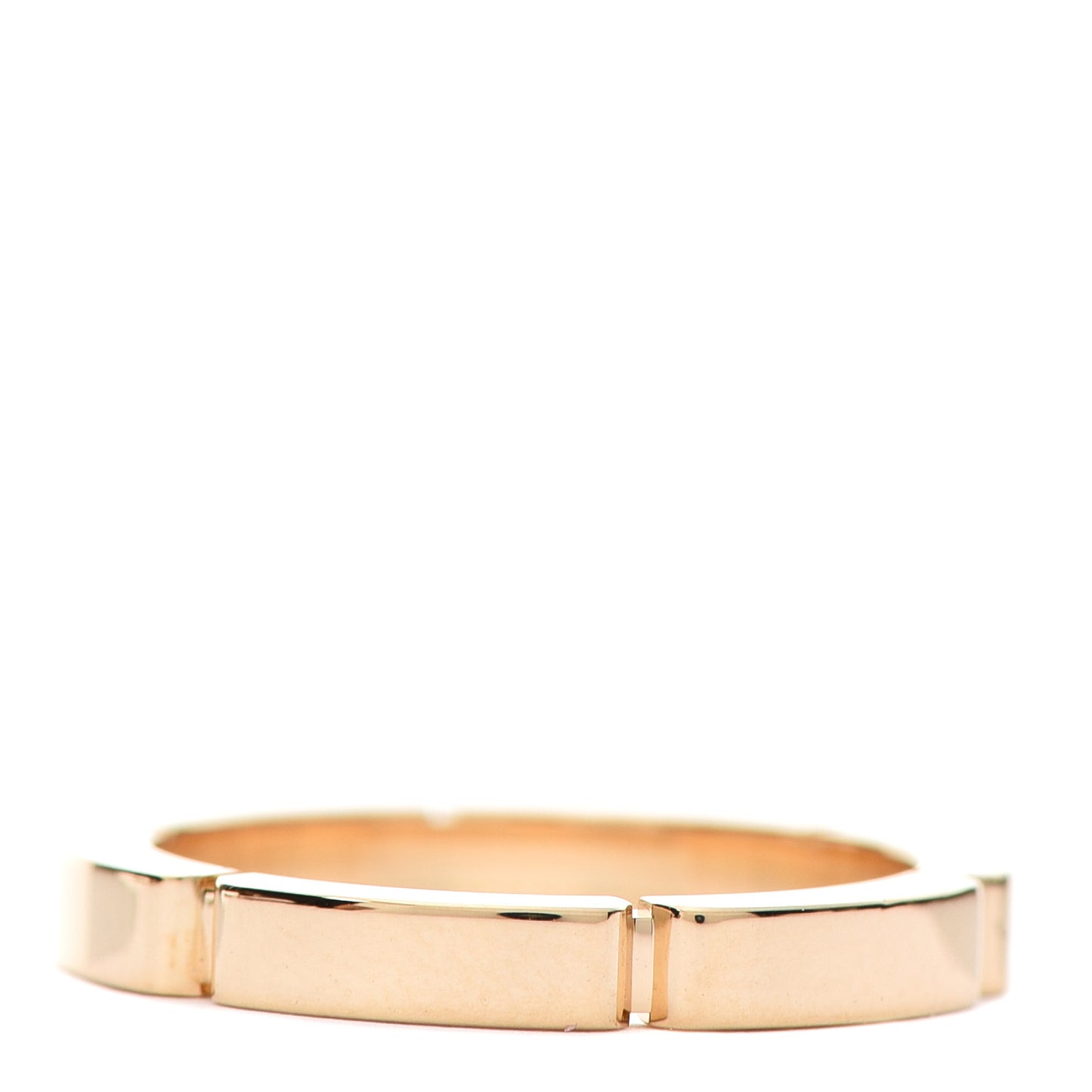 18K Yellow Gold 2.5mm Maillon Panthere Wedding Band Ring 49 5