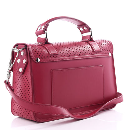 Proenza Schouler Lambskin Perforated Tiny PS1 Satchel Peony 2 of 8