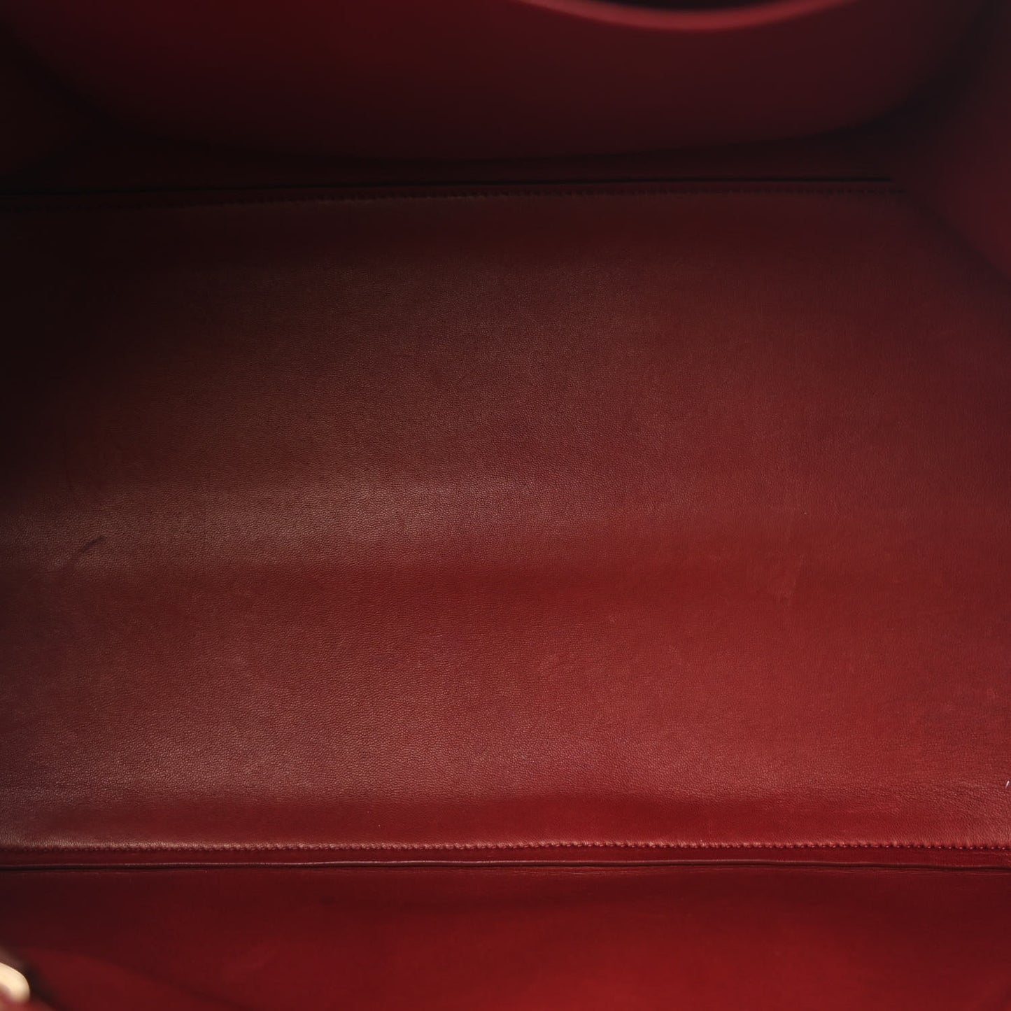 Polished Saddle Calfskin Large Devon Bag Burgundy