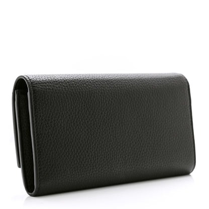 Gucci Calfskin Animalier Continental Wallet Black 3 of 9