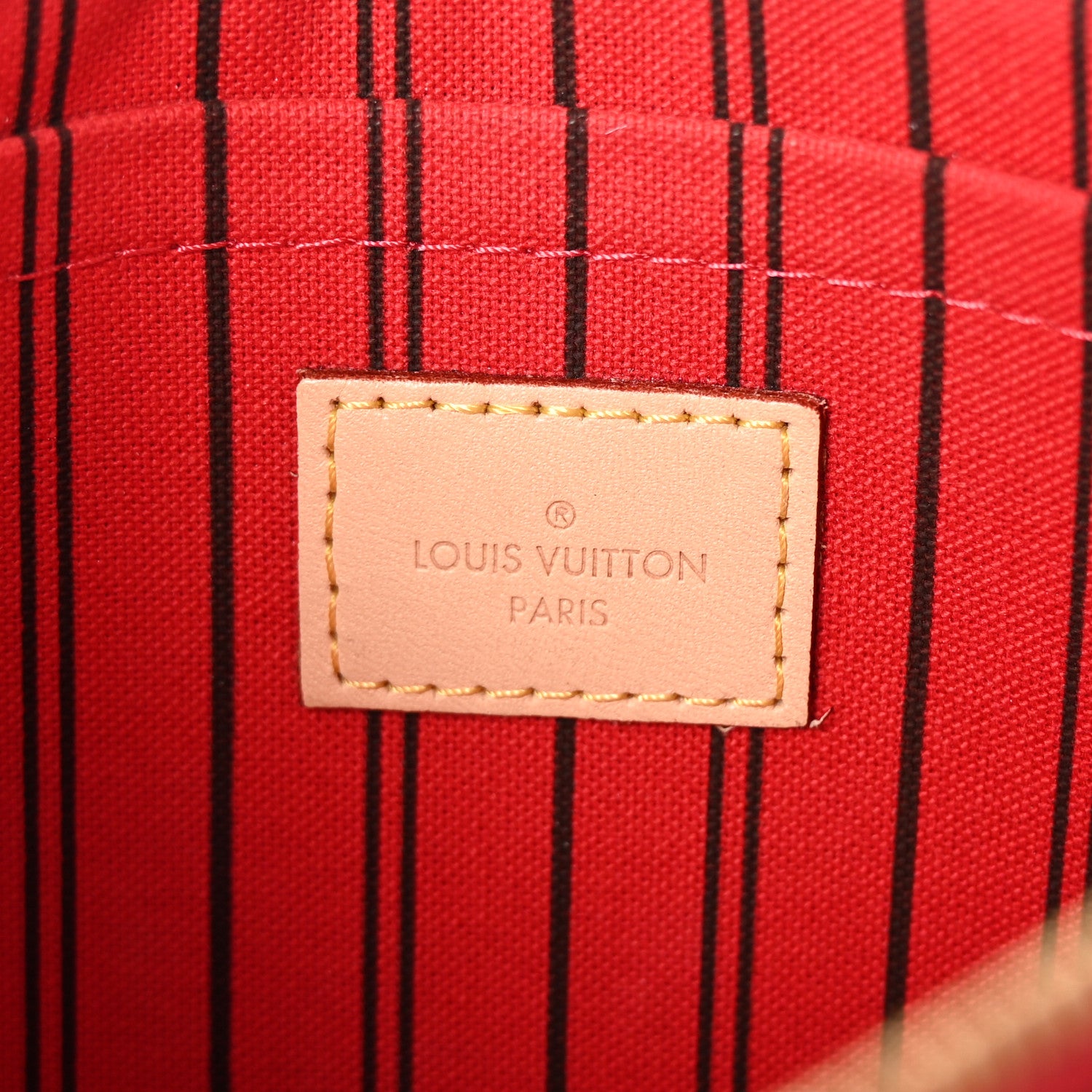 Louis Vuitton Monogram Neverfull MM GM Pochette Cherry 6 of 6