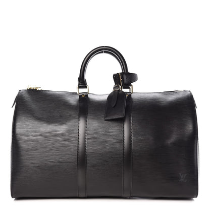 Louis Vuitton Epi Keepall 45 Black 1 of 11