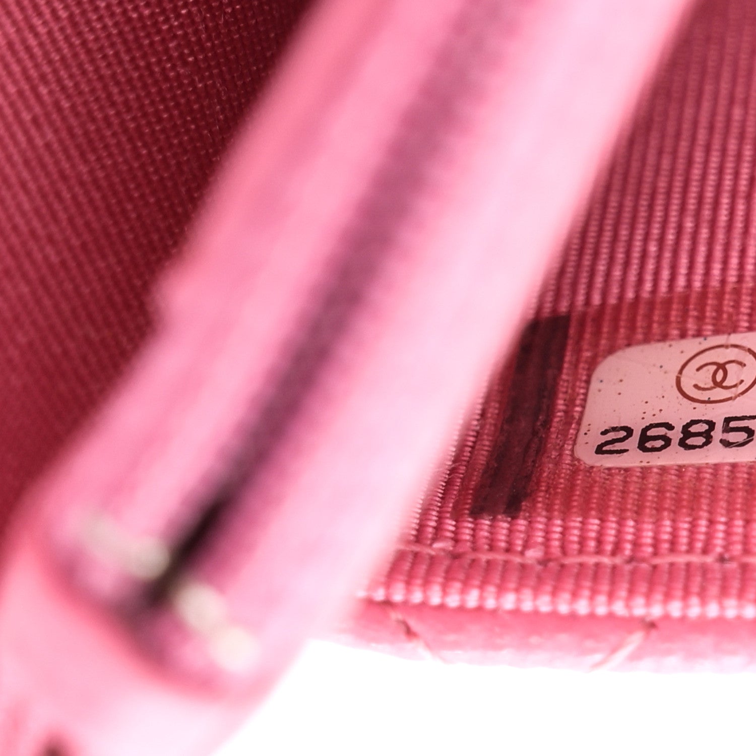 Chanel Caviar Quilted Wallet on Chain WOC Pink 8 of 12