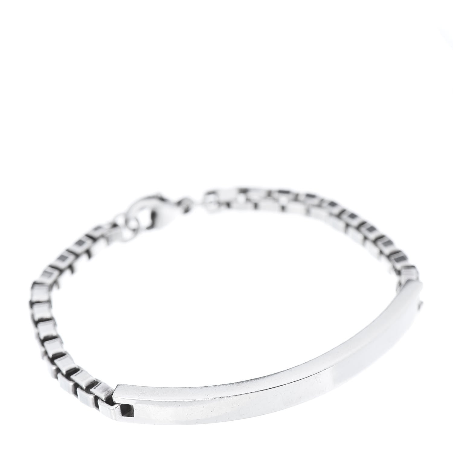 Tiffany Sterling Silver Venetian Link ID Bracelet 1 of 6