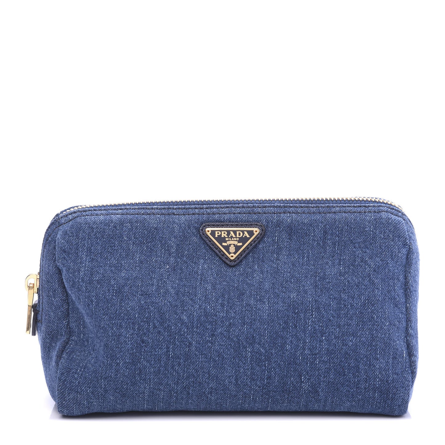 Denim Cosmetic Pouch Bleu