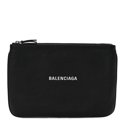 Balenciaga Calfskin Large Everyday Zip Pouch Black 1 of 7