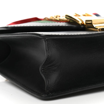 Gucci Calfskin Mini Sylvie Chain Shoulder Bag Black 9 of 14