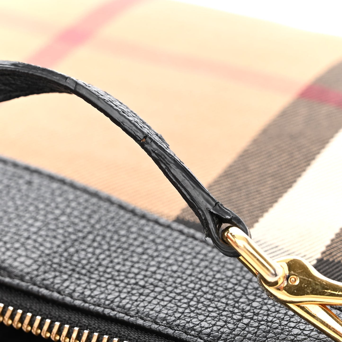 House Check Derby Peyton Crossbody Clutch Bag Black