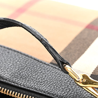 Burberry House Check Derby Peyton Crossbody Clutch Bag Black 13 of 16