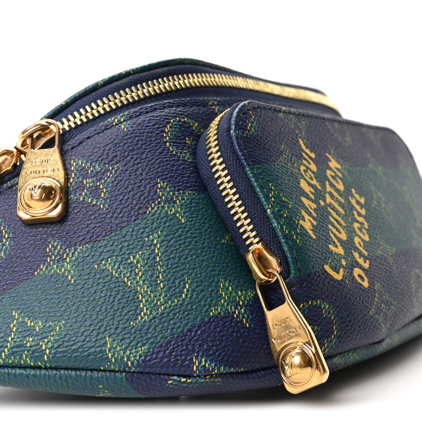 Monogram Heritage Rush Bumbag Blue Stripes