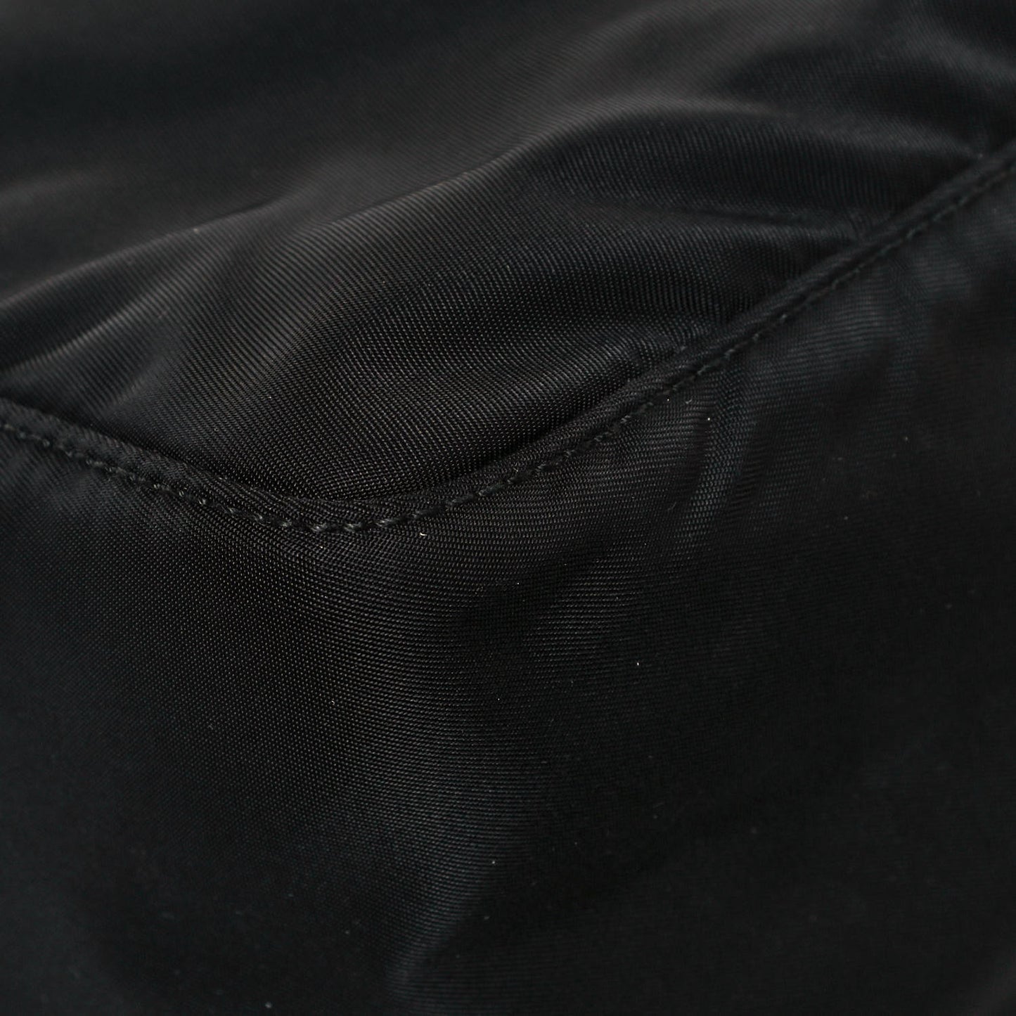 Tessuto Nylon Single Buckle Messenger Bag Black