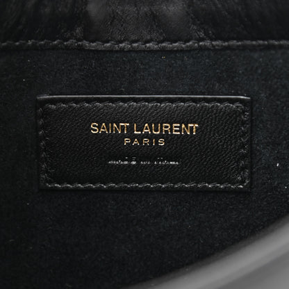 Saint Laurent Smooth Calfskin Le 5 A 7 Mini Hobo Black 6 of 8