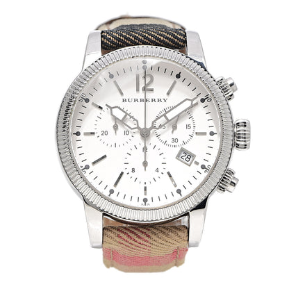 Burberry Stainless Steel Calfskin 42mm Chronograph Quartz Watch BU7820 1 of 6