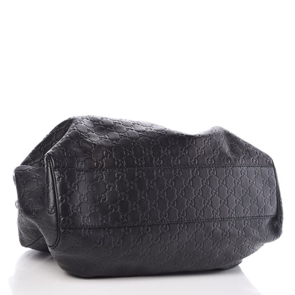 Gucci Guccissima Large Sukey Tote Black 4 of 9