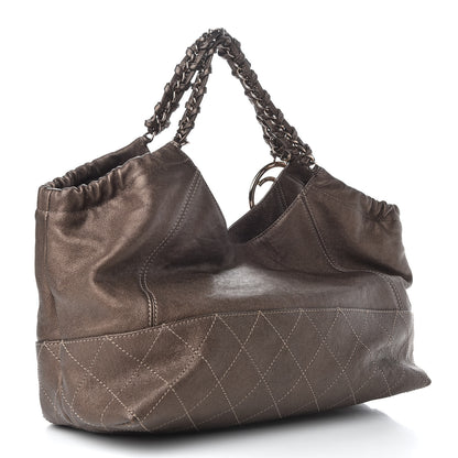 Chanel Metallic Calfskin Baby Coco Cabas Bronze 3 of 10