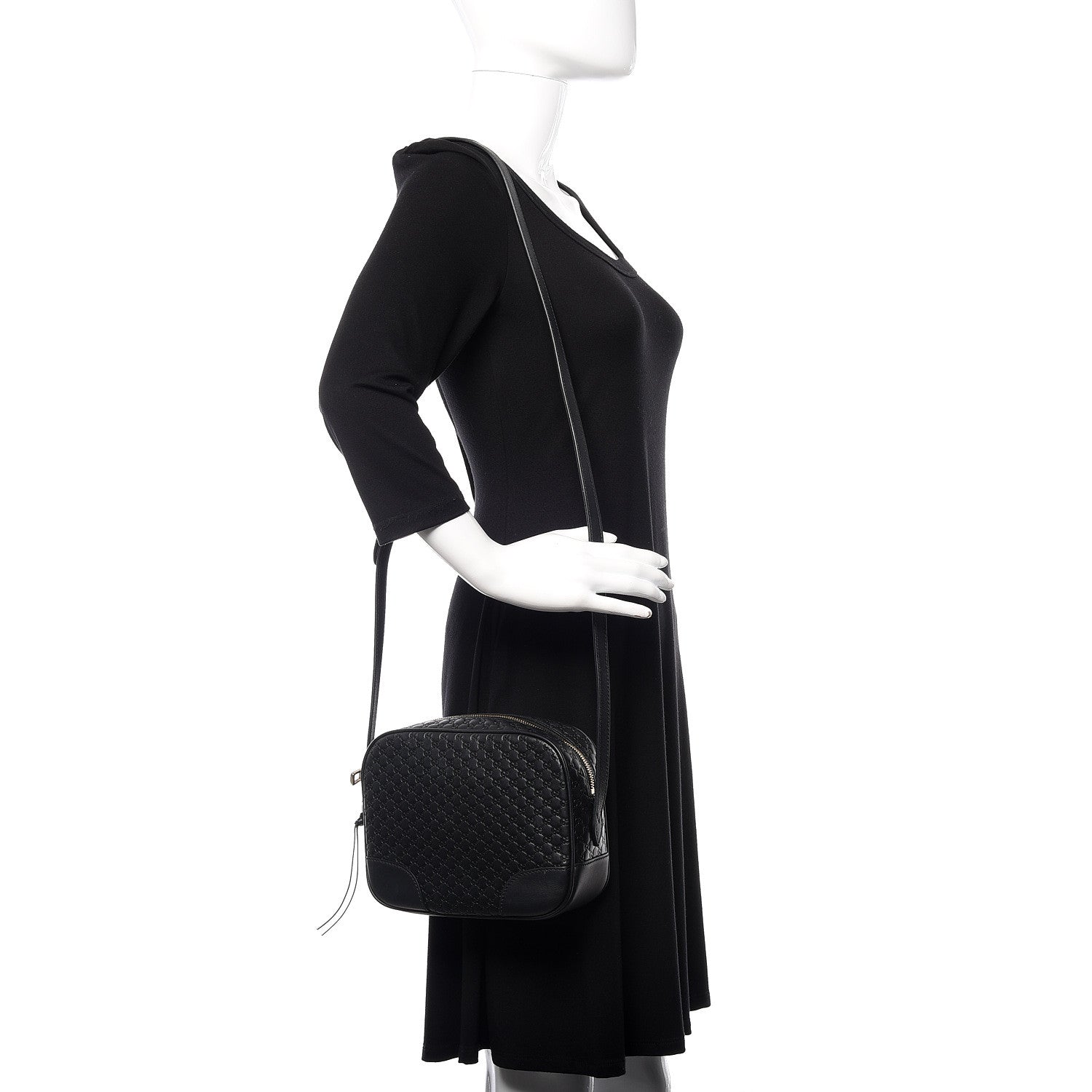 Gucci Microguccissima Mini Bree Messenger Bag Black 2 of 11