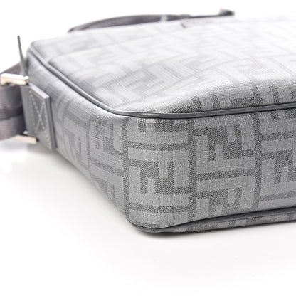 Fendi Zucca Spalmati Messenger Bag Grey 7 of 9