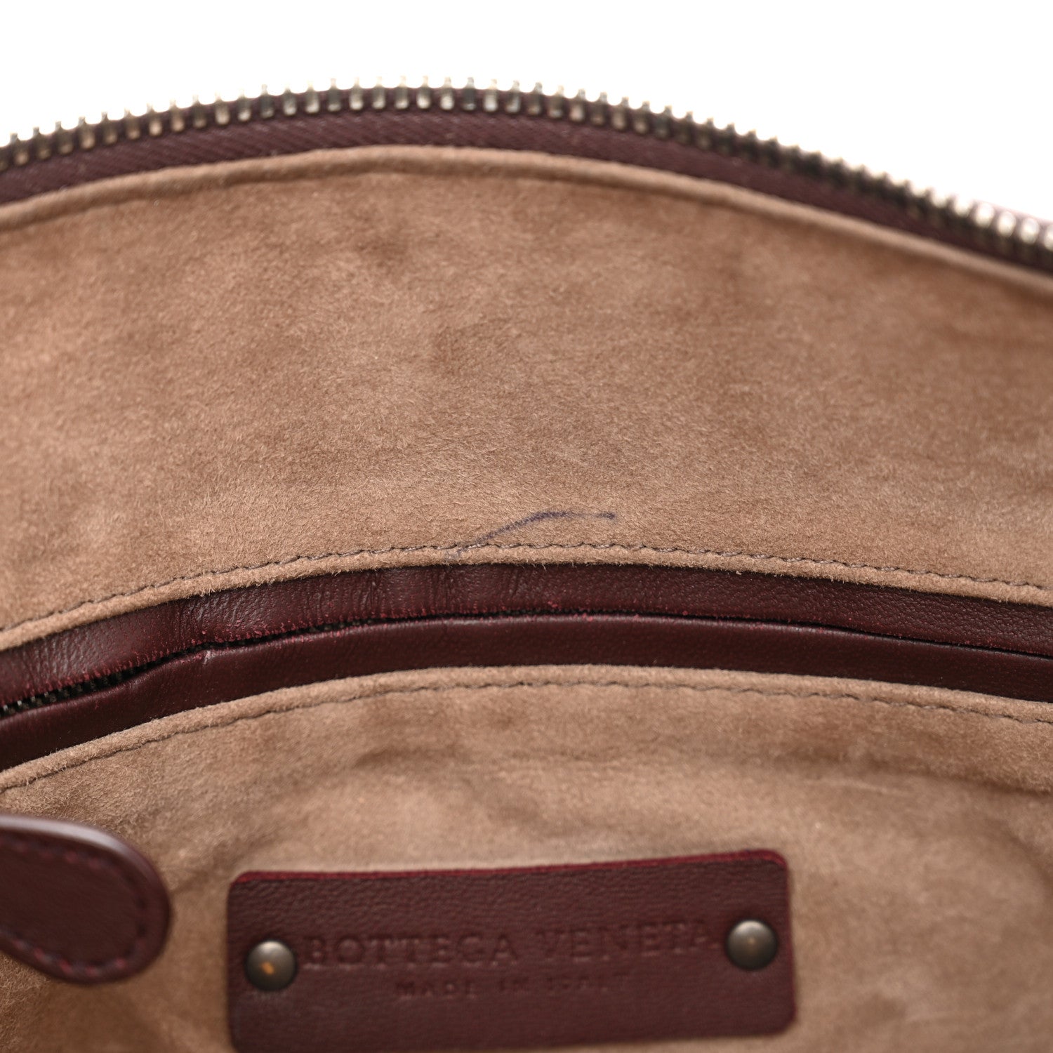 Bottega Veneta Nappa Intrecciato Nodini Crossbody Messenger Burgundy 10 of 12