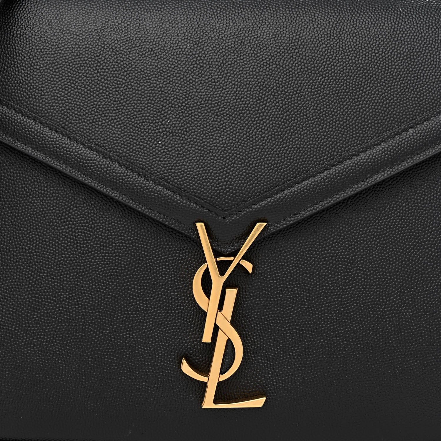 Saint Laurent Grain de Poudre Medium Classic Monogram Cassandra Top Handle Black 8 of 10