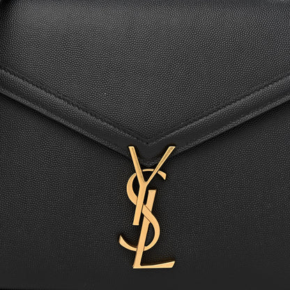 Saint Laurent Grain de Poudre Medium Classic Monogram Cassandra Top Handle Black 8 of 10