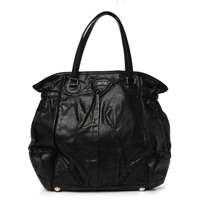 Gucci Calfskin Guccissima Full Moon Tote Black 1 of 11