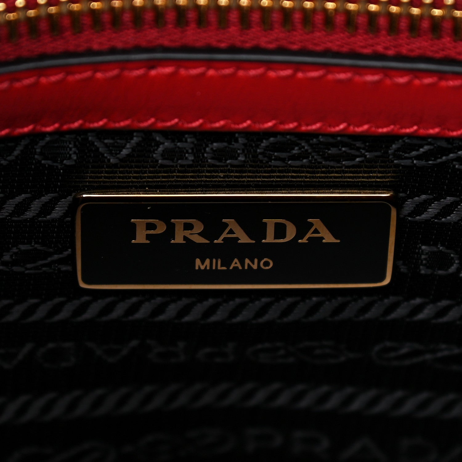 Prada Saffiano Soft Calfskin Double Handle Satchel Fuoco 7 of 17