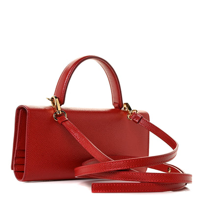 Salvatore Ferragamo Hammered Calfskin Donna Bow Clutch Red 4 of 15