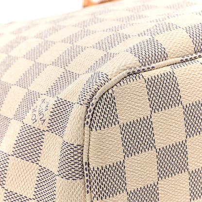 Louis Vuitton Damier Azur Neo Neverfull MM Rose Ballerine 15 of 20